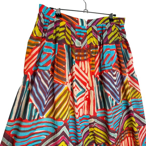J. Crew Circle Skirt in Geo Brushstroke Print #C4746, 10 - Picture 4 of 10